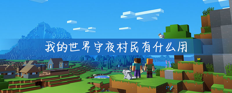mc守夜村民有什麼用？