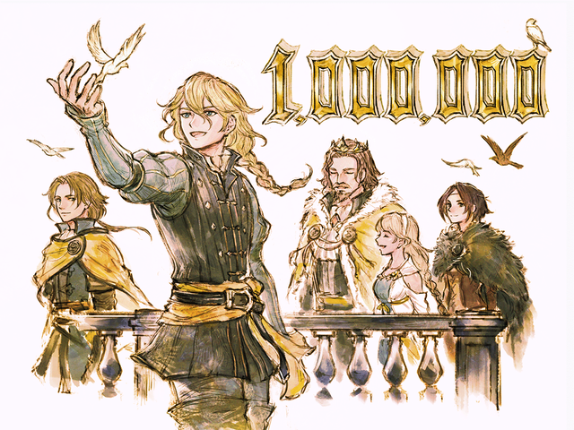 《三角戰略》銷量突破100萬份 官方公開紀念賀圖