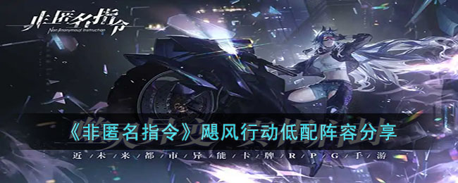 《非匿名指令》颶風行動低配陣容分享