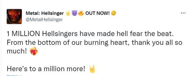 《重金屬：地獄歌手》遊戲玩家超過了100萬