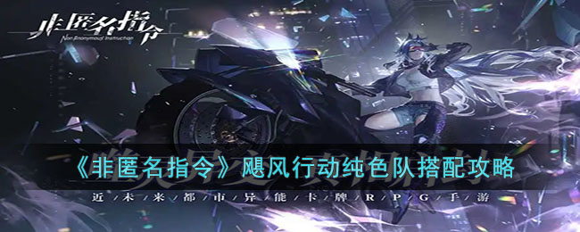 《非匿名指令》颶風行動純色隊搭配攻略