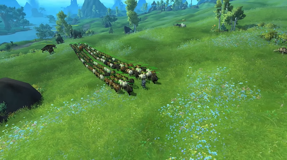 《魔獸世界》10.0玩家利用任務漏洞召出300條狗遛彎