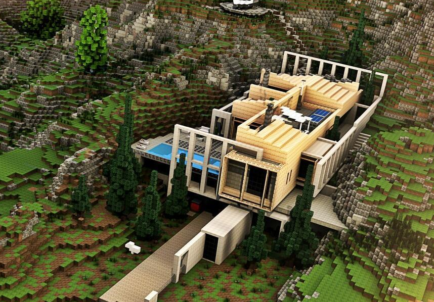 我的世界100×100城堡怎麼做？