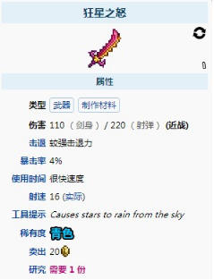 泰拉瑞亞狂星之怒怎麼獲得？