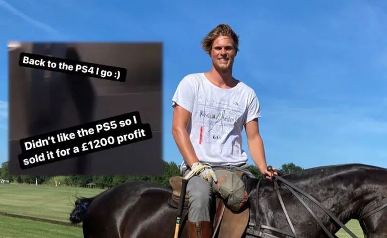 英國真人秀演員轉賣索尼送出的PS5 賣了1200英鎊被噴