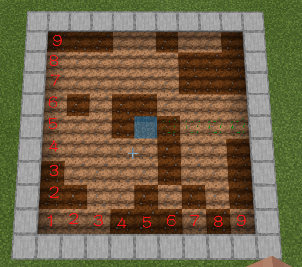 我的世界一格水耕地面積多大？