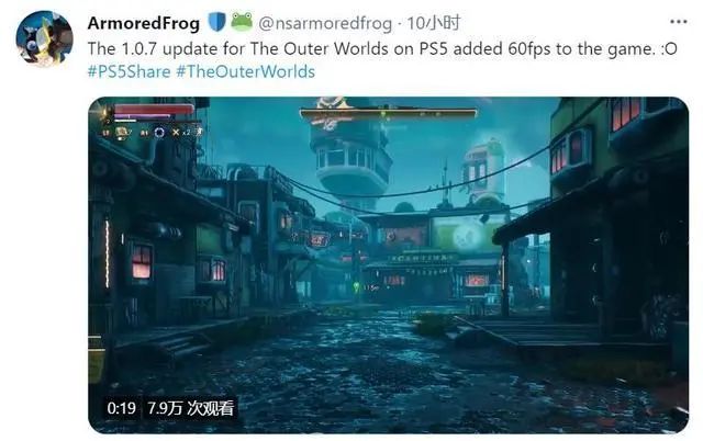 PS5版《天外世界》現已支持60幀遊玩