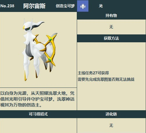 寶可夢阿爾宙斯有mega進化嗎？