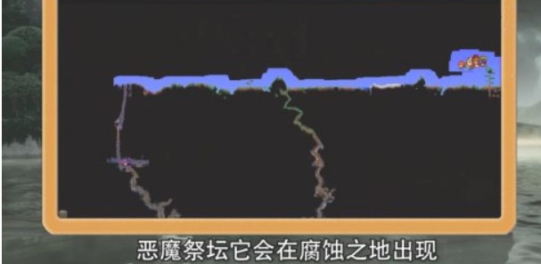 泰拉瑞亞惡魔祭壇在哪？