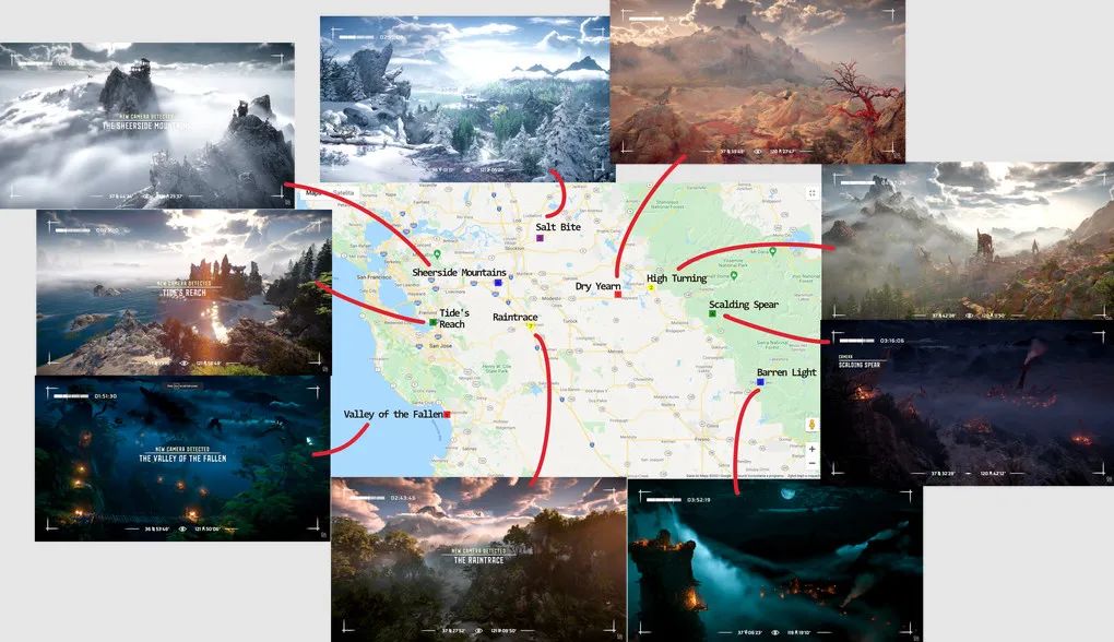 《地平線：西部禁域》非常大，世界地圖規模曝光