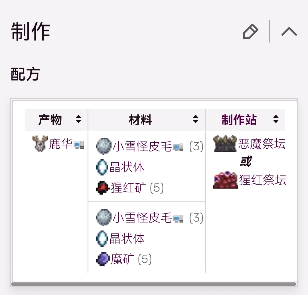 泰拉瑞亞鹿華怎麼合成？