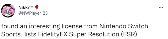 曝《Switch Sports》或支持AMD FSR技術 用戶協議暗示