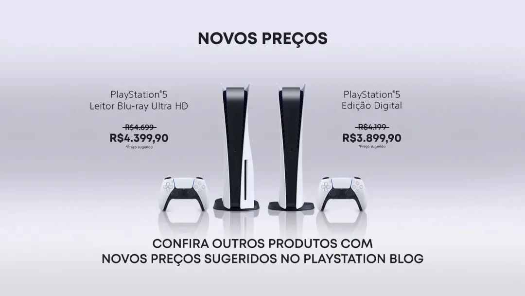 PS5在巴西開始全線降價折扣銷售，售價4701元起