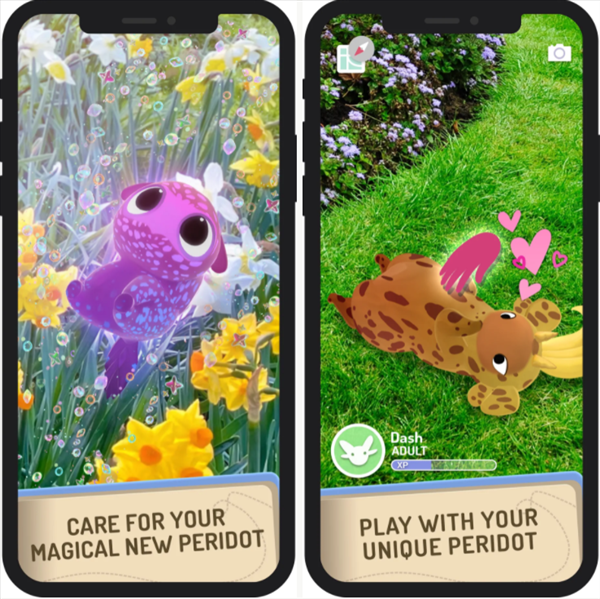 《寶可夢GO》的開發商推出全新AR手游《Peridot》本作可以讓玩家在手機上飼養和照顧虛擬的魔法寵物