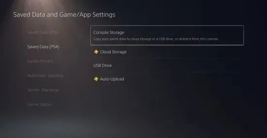 外媒：PS5暫不支持外部設備存檔轉移 僅可使用PS+雲存儲