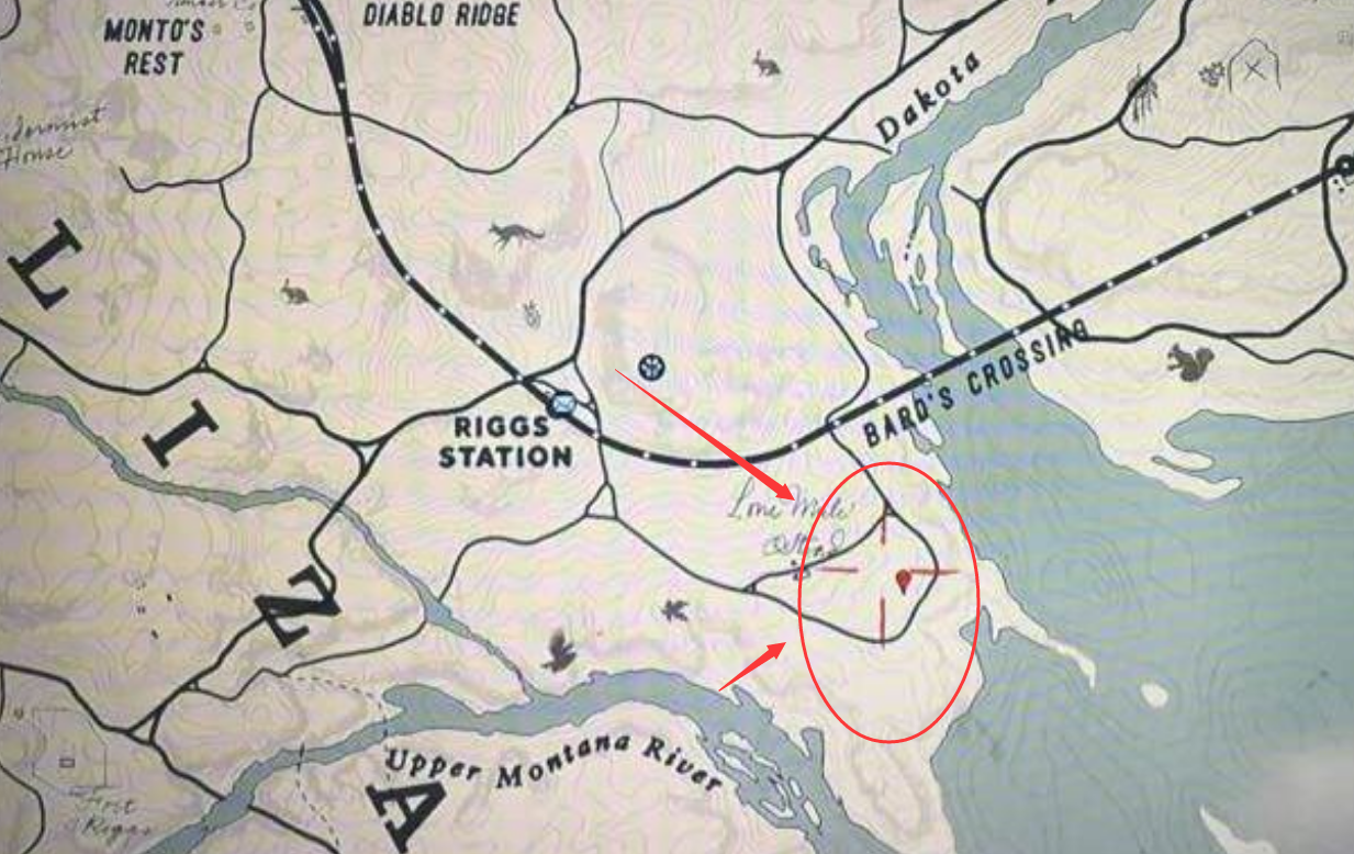 荒野大鏢客2負鼠位置在哪？