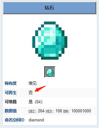 我的世界鑽石可再生嗎？