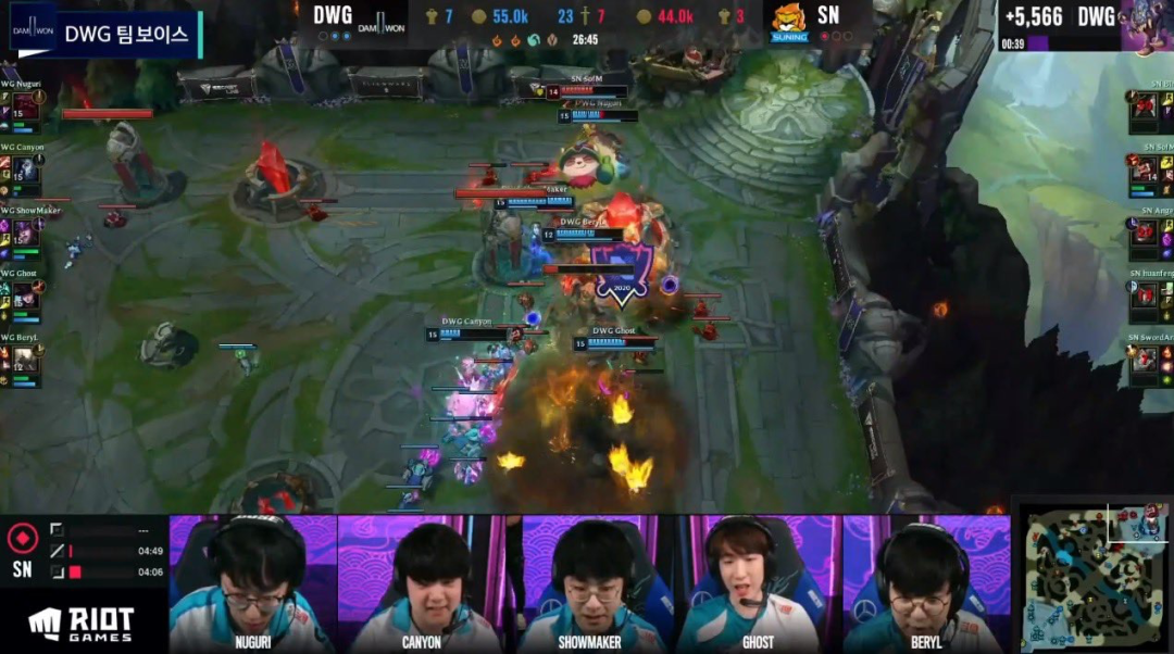 英雄聯盟S10巔峰對決，DWG戰勝SN奪冠