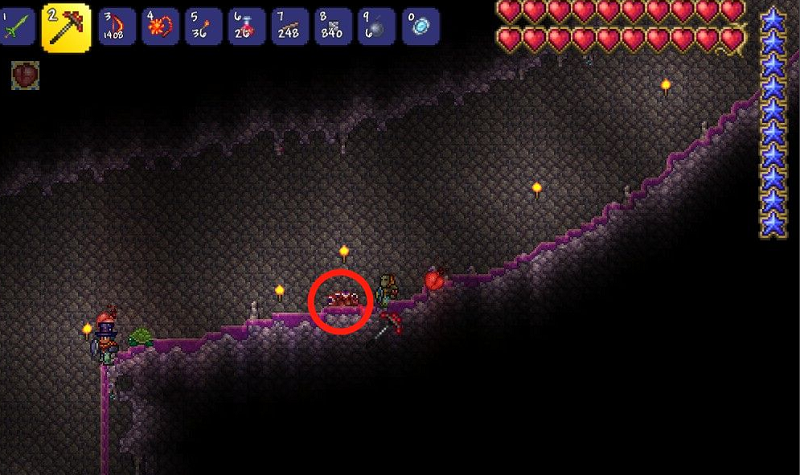 泰拉瑞亞腥紅祭壇在哪？