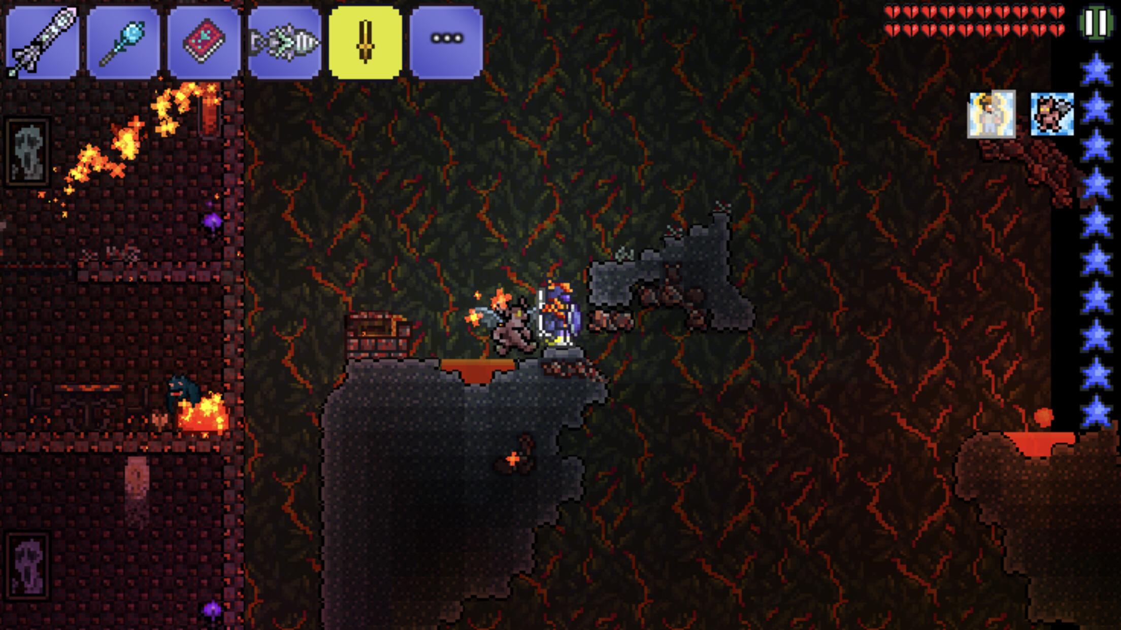 泰拉瑞亞獄岩礦石長什麼樣？