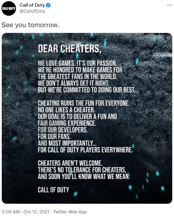 動視警告《使命召喚》作弊者 新反外掛系統或將到來