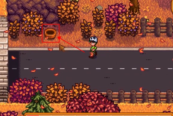 星露谷萊納斯的籃子在哪？