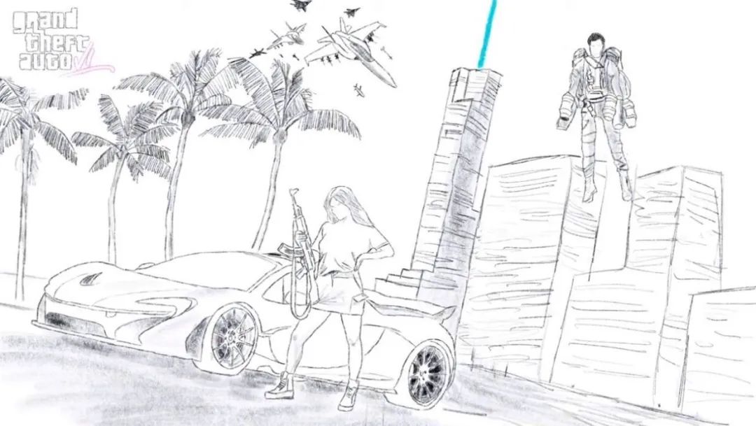 GTA6泄露信息被多個消息渠道證實 手繪宣傳圖公開