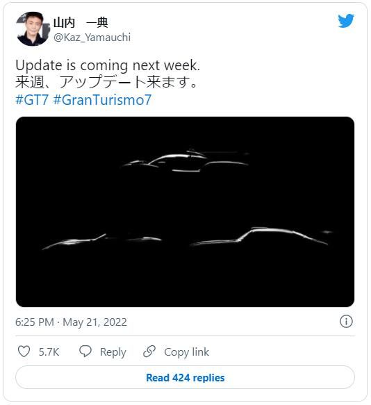 遊戲製作人山內一典公開《GT賽車7》新車剪影