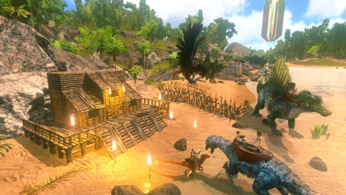 方舟生存進化燈泡犬怎麼放下？