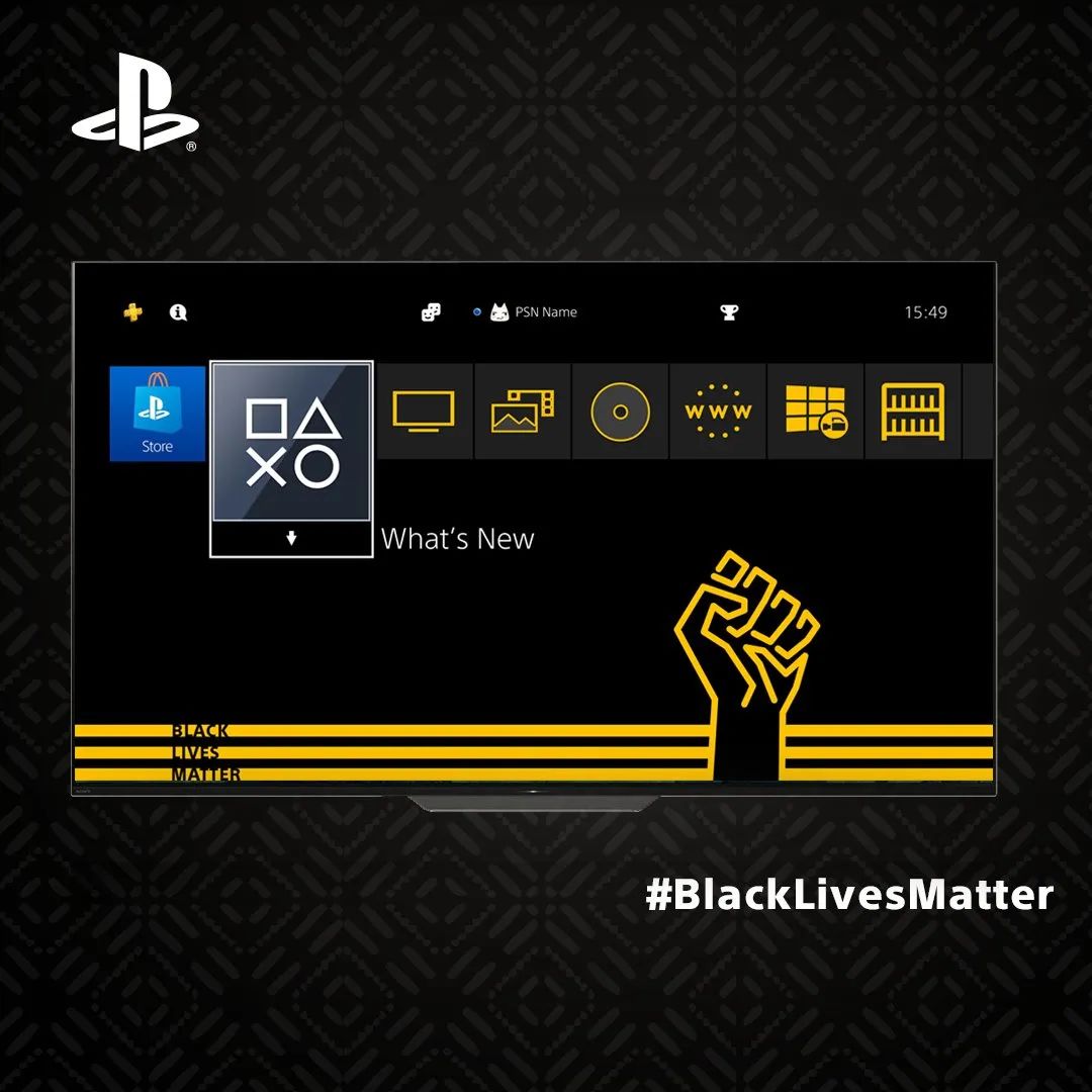索尼給PS4歐美服送出免費「黑命貴」主題