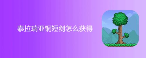 泰拉瑞亞銅短劍怎麼獲得？