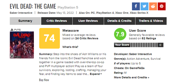 《鬼玩人：遊戲》媒體評價公開 MC74分瑕不掩瑜