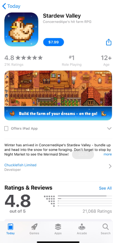 星露穀物語 蘋果怎麼下免費星露穀物語？