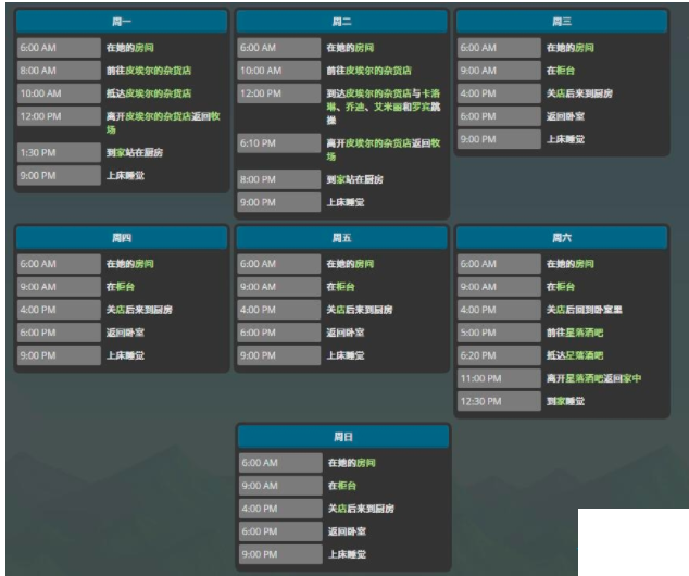 星露穀物語瑪尼行動路線是什麼？