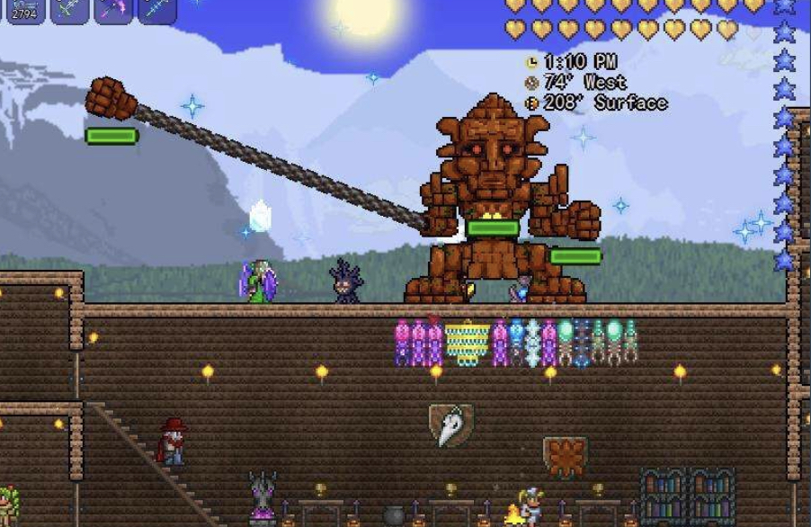 泰拉瑞亞石頭人的召喚物怎麼做？