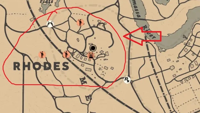 荒野大鏢客2羅茲鎮在哪？