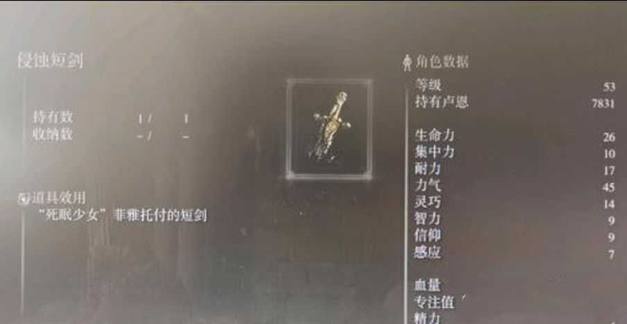 艾爾登法環侵蝕短劍在哪？