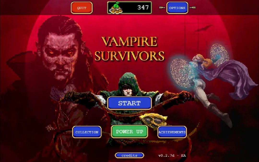 游戲推薦——《Vampire Survivors》（《吸血鬼倖存者》）Steam好評99%，畫風簡陋玩法清奇，這款Rogue游戲真上頭！