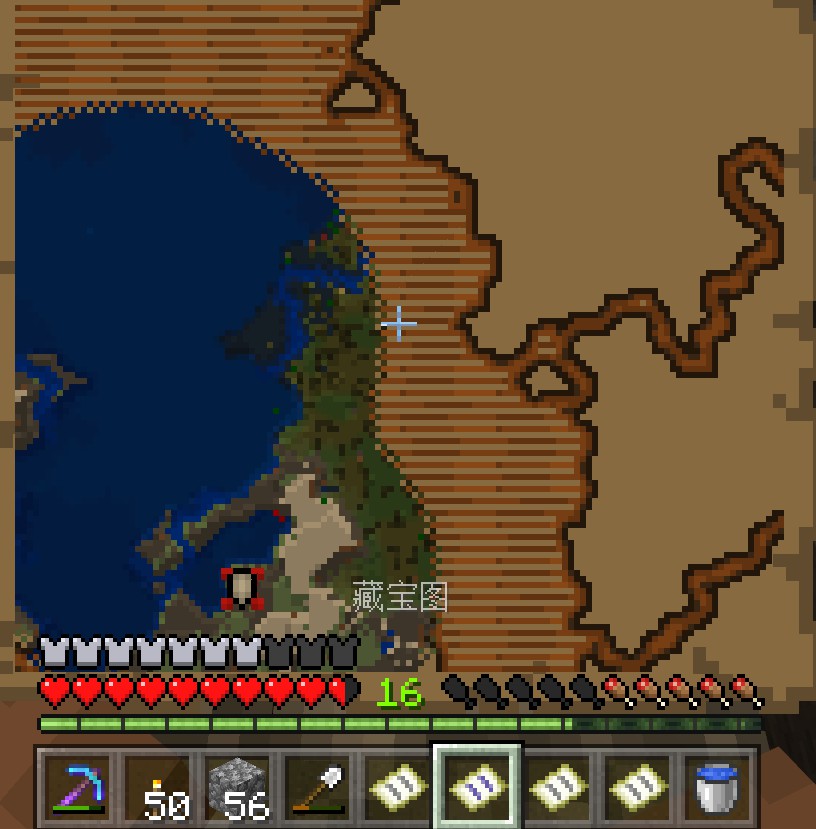 我的世界藏寶圖的寶藏一般在多深？