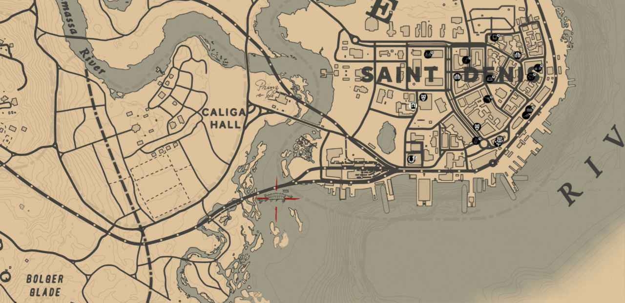 荒野大鏢客2湖鱘位置在哪？