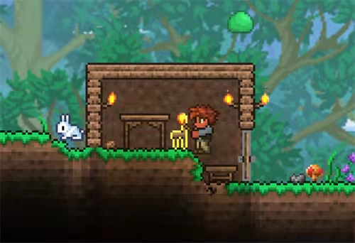 泰拉瑞亞怎麼放門？