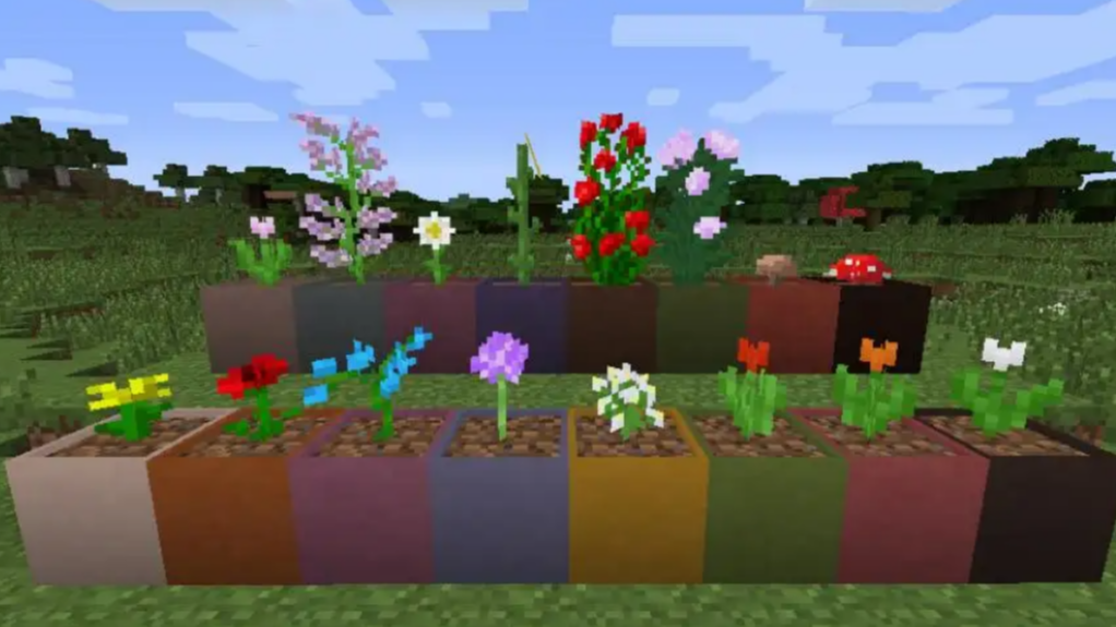 我的世界花盆怎麼放植物?