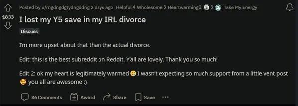 夫妻離婚丈夫無情抹去妻子《星露穀物語》多年存檔