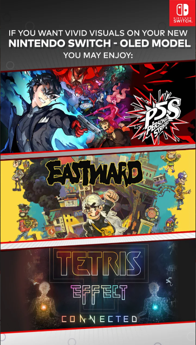 任天堂Switch OLED官方推薦遊戲 測試顯示效果