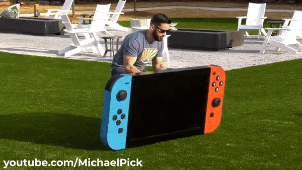 美工程師造出世界最大Switch，1.77米居然還能正常玩游戲？