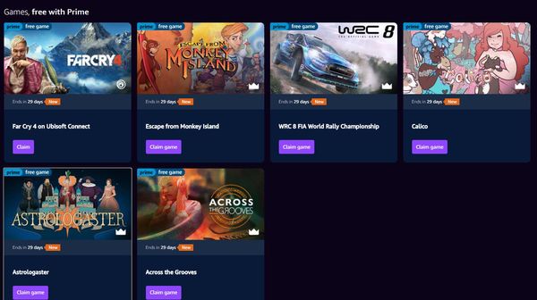 亞馬遜Prime六月會免遊戲 《孤島驚魂4》在內
