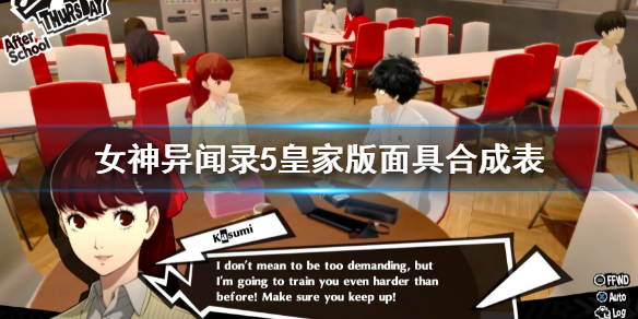 《女神異聞錄5皇家版》面具合成表大全 面具合成公式匯總