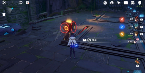 夜蘭傳說任務雕像怎麼推