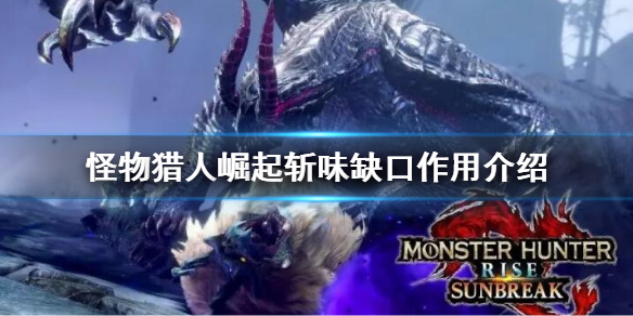 《怪物獵人崛起》曙光斬味缺口是什麼意思？斬味缺口作用介紹