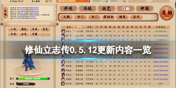 《修仙立志傳》7月24日更新了什麼？0.5.12更新內容一覽